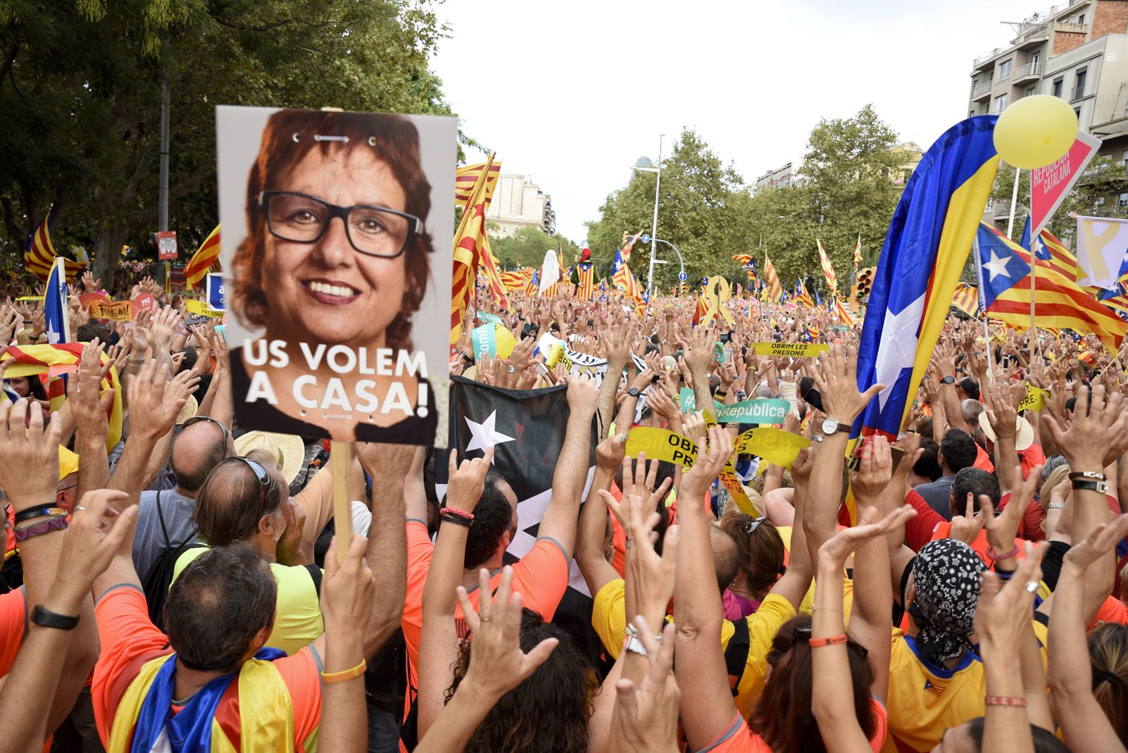 Manifestació de la diada Nacional de Catalunya a Barcelona. Foto: Bernat Millet.