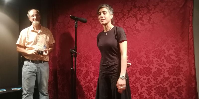 Maite González ha fet un breu discurs. FOTO: Bernat Millet