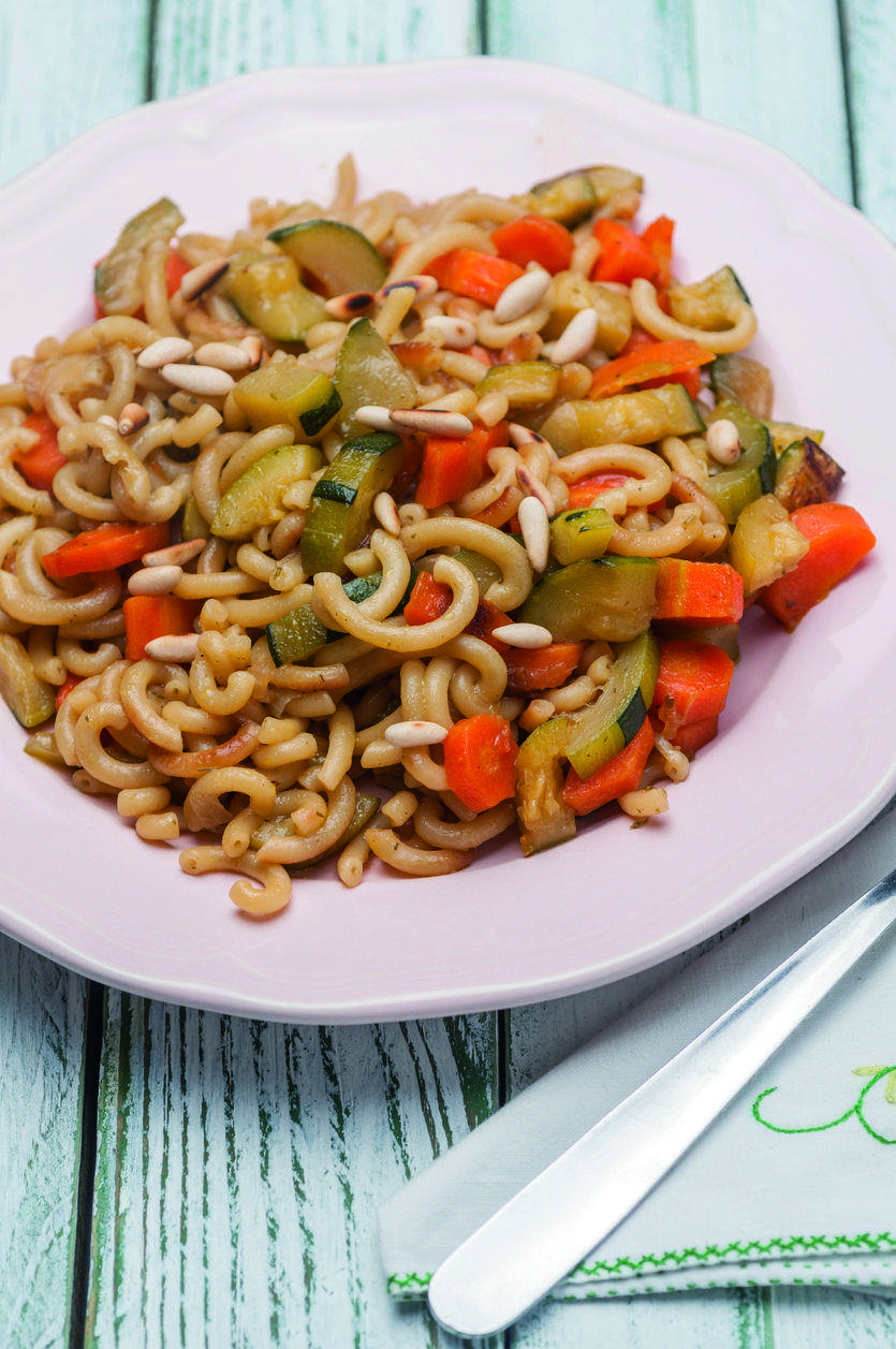 Fideuada de verdures al dente FOTO: Cedida