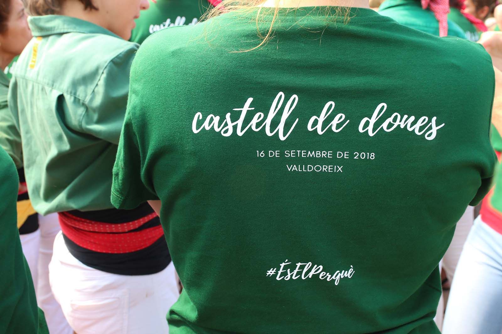 Castell de dones a la Diada Castellera. Foto: Lali Álvarez