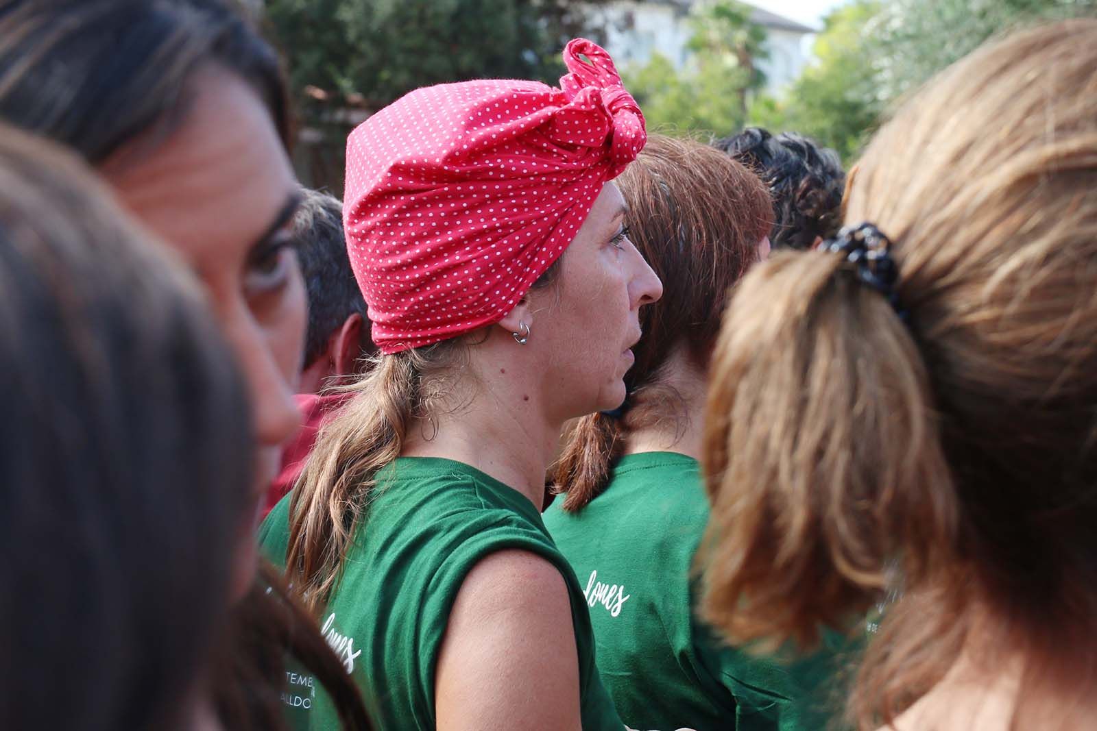 Castell de dones a la Diada Castellera. Foto: Lali Álvarez