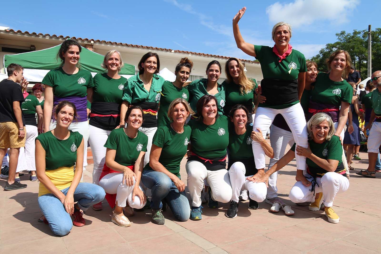Castell de dones a la Diada Castellera. Foto: Lali Álvarez