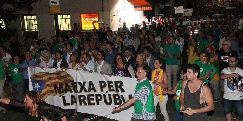 Marxa per a la República. Foto: Lali Álvarez