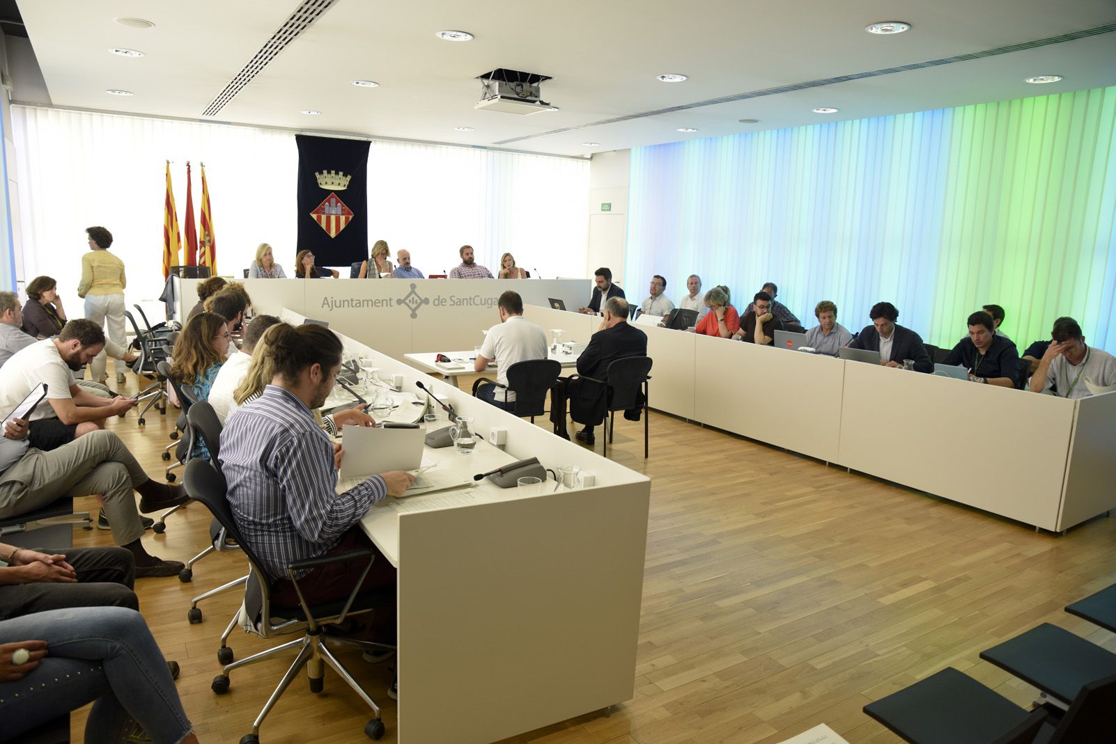 Moment del ple municipal. FOTO: Bernat Millet