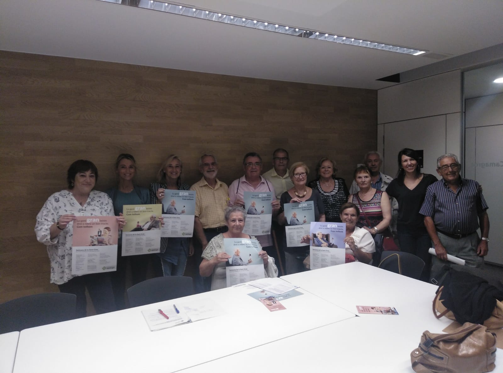 El grup que ha impulsat la Setmana de la Gent Gran 2018. FOTO: TOT Sant Cugat