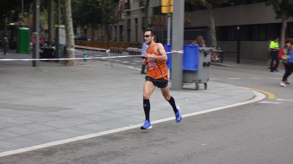 Jose Luís Cabrera, en un dels trams de la Cursa de la Mercè. FOTO: Cedida
