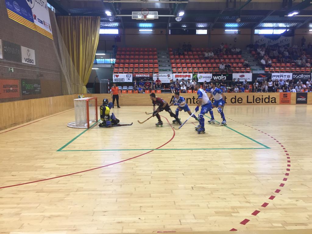 El Patí Hoquei Club Sant Cugat ha perdut a la pista del CE Lleida Llista Blava. FOTO: Àlex López Puig