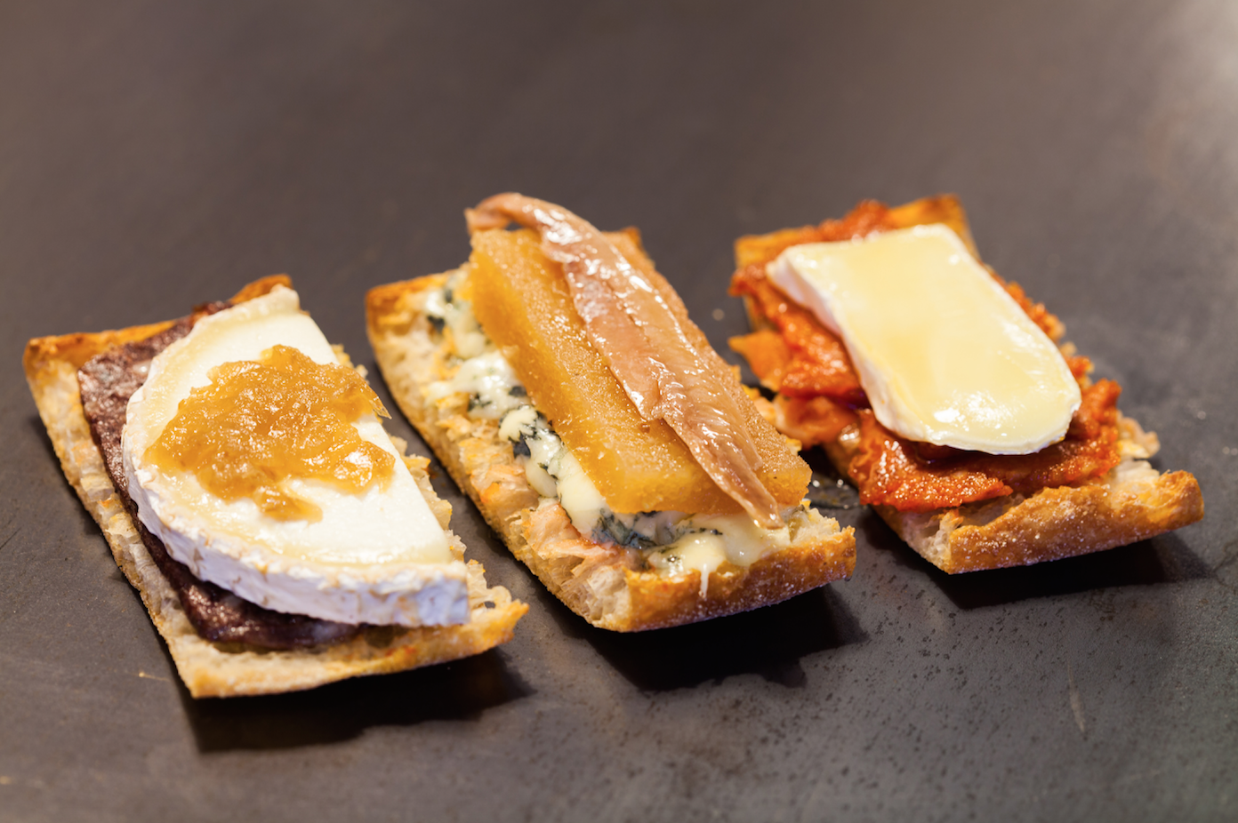 La tapa Vdgustació de mini torrades és la proposta guanyadora al 'Sant Cugat va de tapes' 2018  FOTO: Cedida