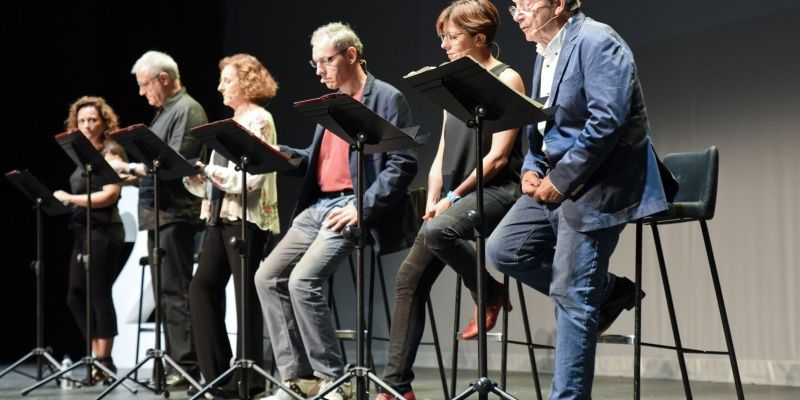 Lectura del text de Gerald-Patrick Fannon. FOTO: Bernat Millet