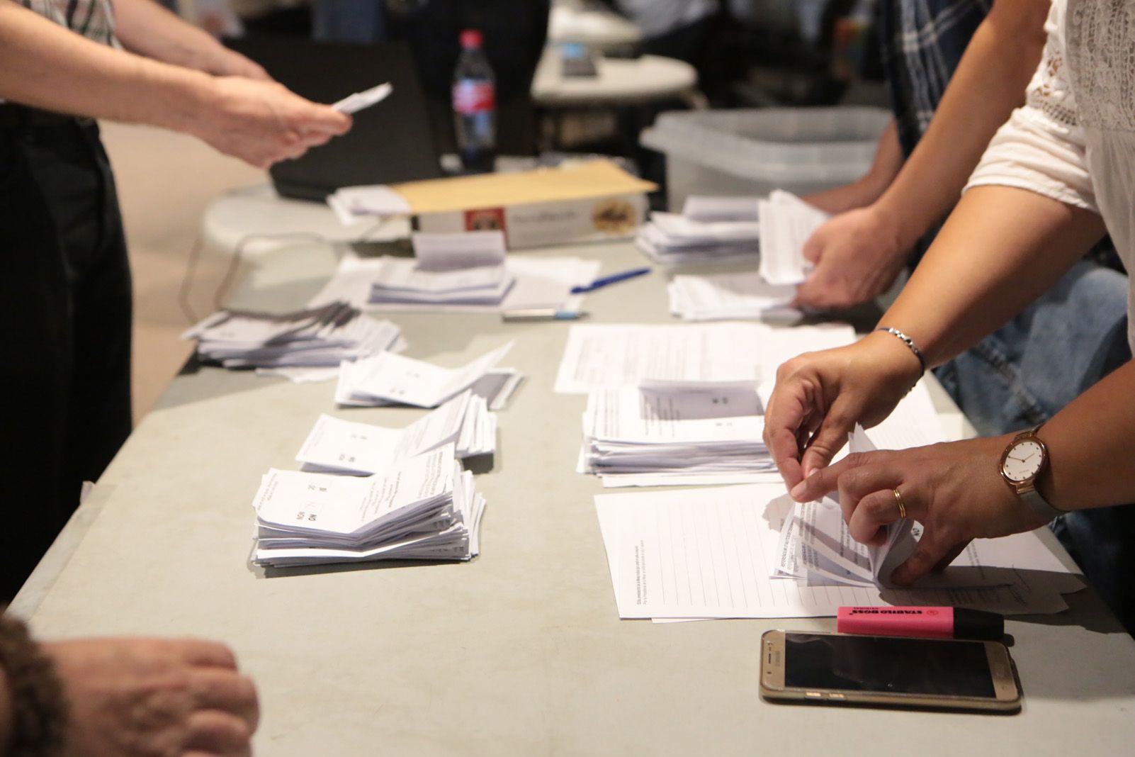 El recont de les paperetes. Fotos: Artur Rivera