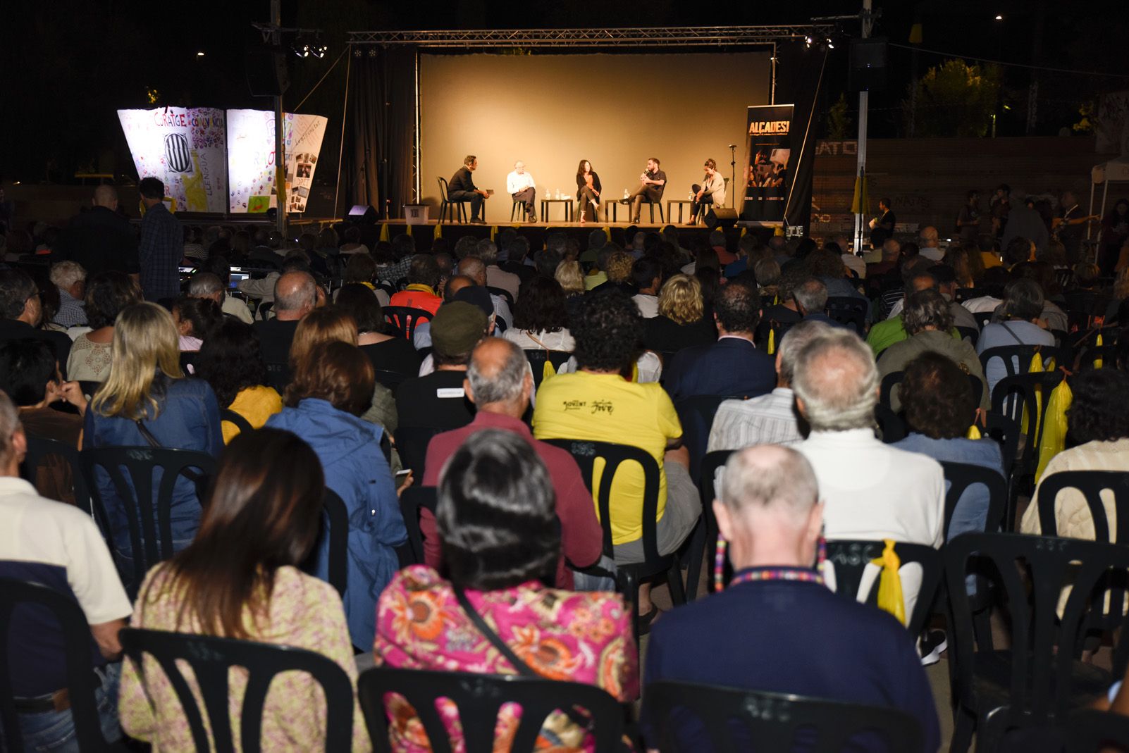 Acte decommemoracio de l'1 Octubre a Sant Cugat. FOTO: Bernat Millet