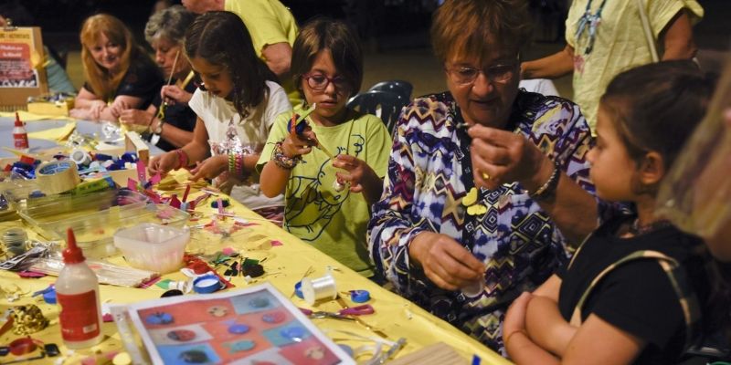 Durant la jornada s'han fet tallers familiars. FOTO: Bernat Millet