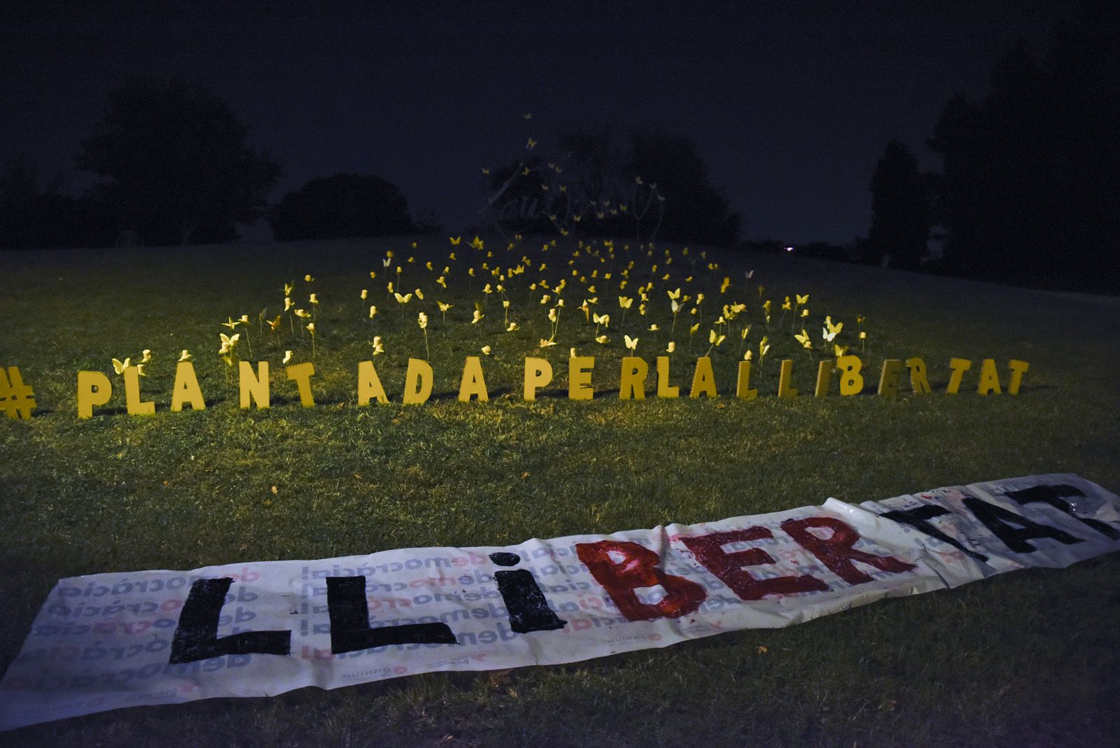 Commemoració de l'1 d'Octubre. Foto: Bernat Millet.