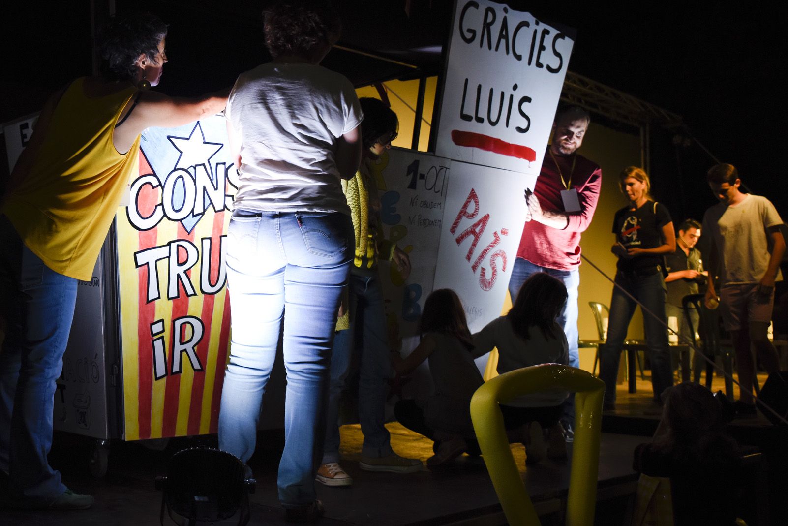 Commemoració de l'1 d'Octubre. Foto: Bernat Millet.