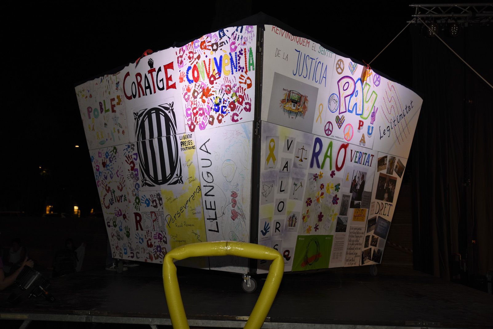 Commemoració de l'1 d'Octubre. Foto: Bernat Millet.