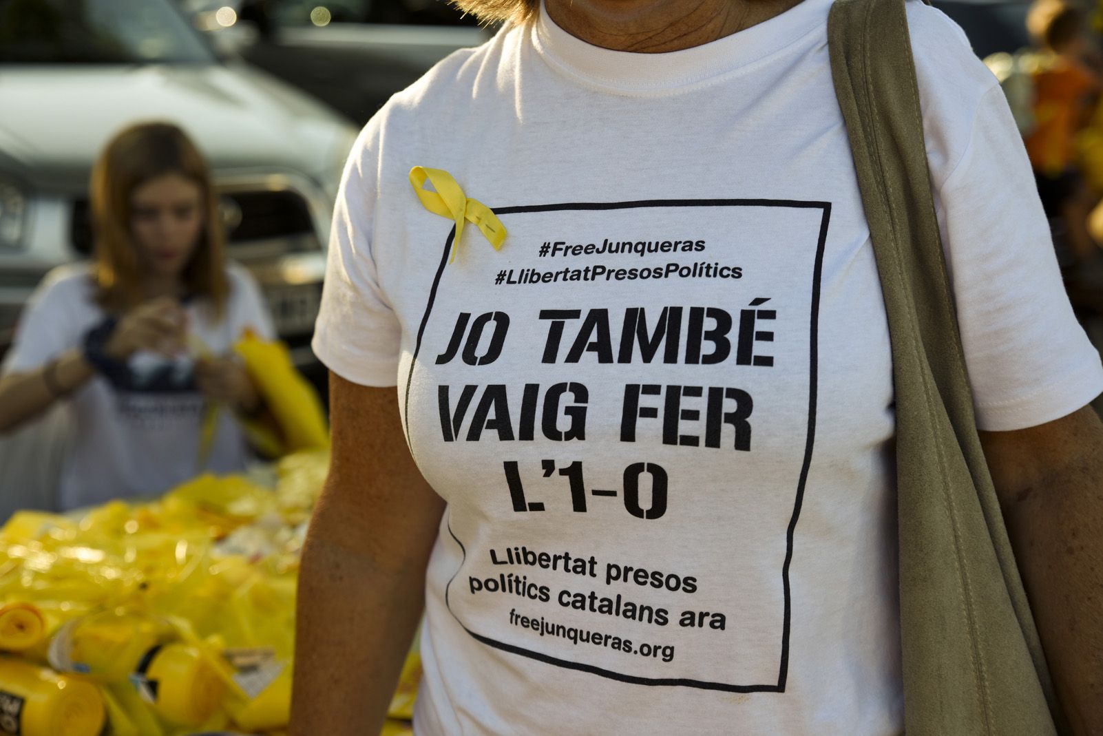 Commemoració de l'1 d'Octubre. Foto: Bernat Millet.