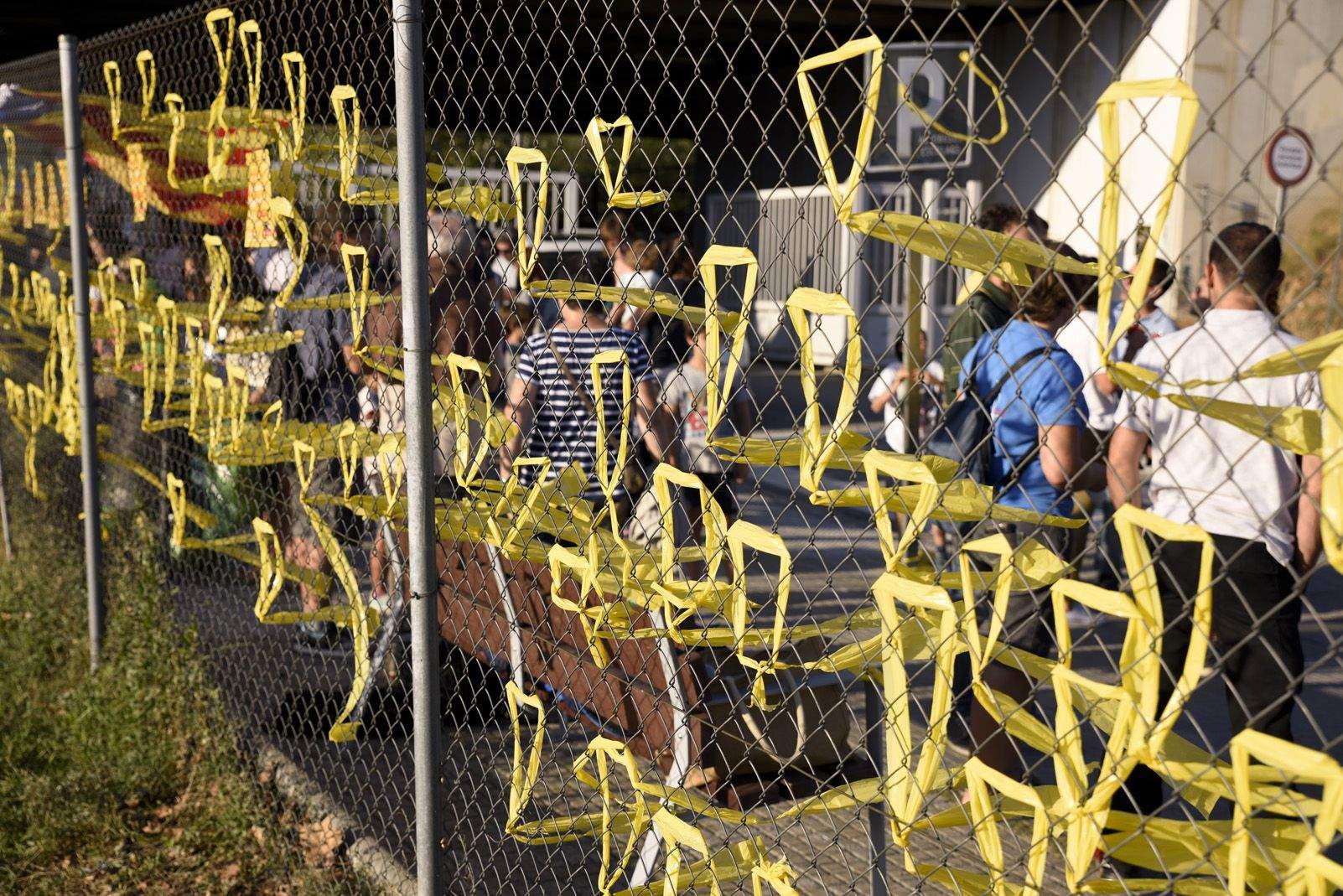 Commemoració de l'1 d'Octubre. Foto: Bernat Millet.
