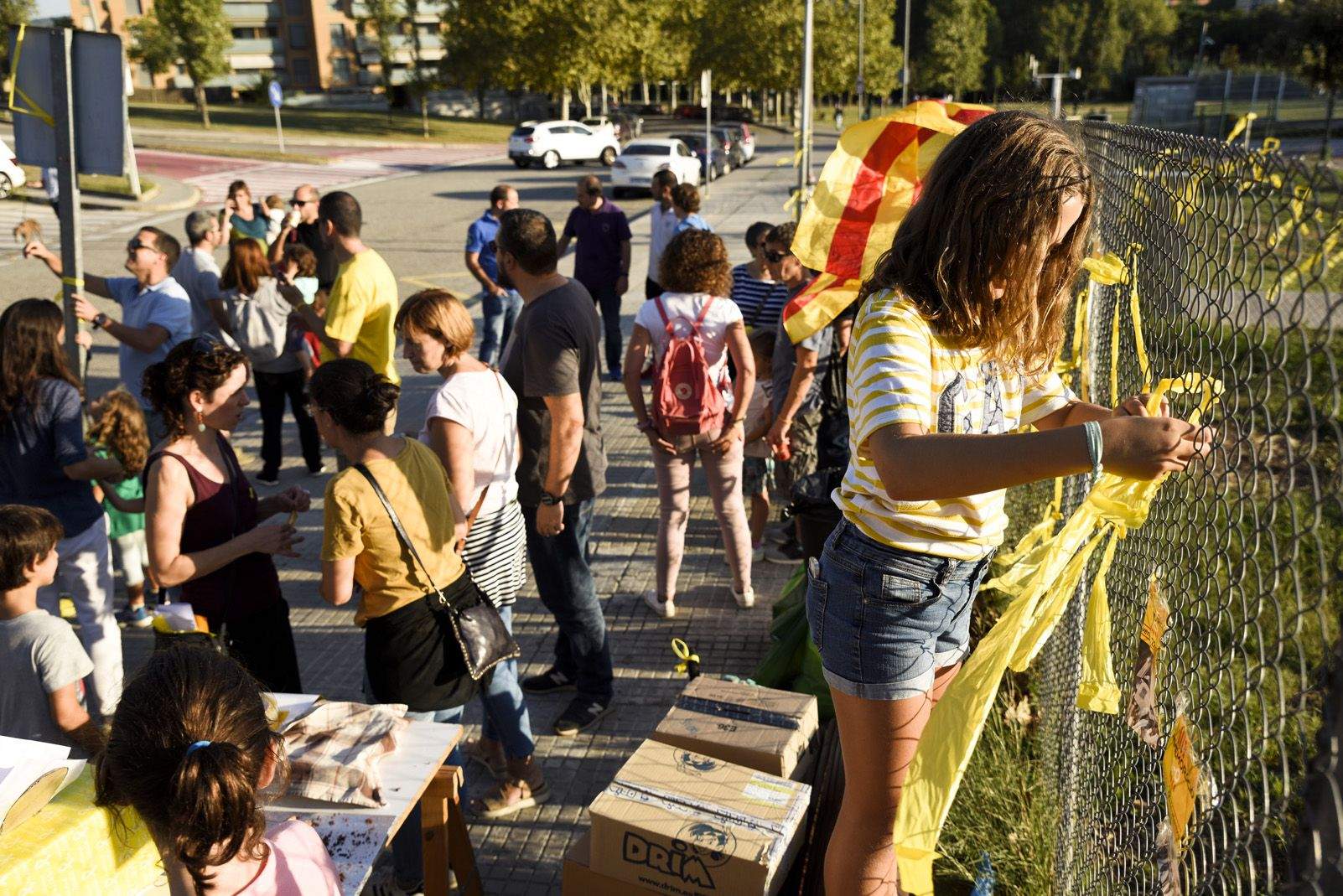 Commemoració de l'1 d'Octubre. Foto: Bernat Millet.