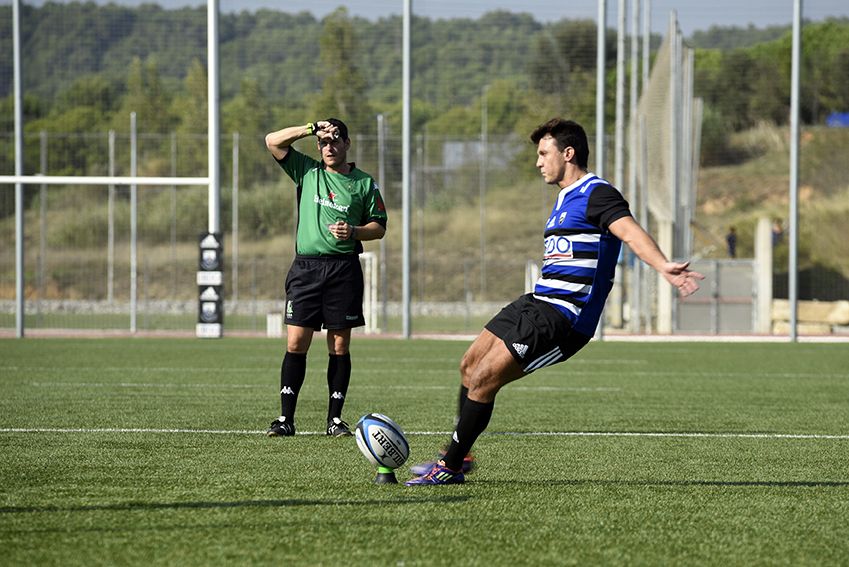 Partit de lliga DE Rugby. CR Sant Cugat-BUC. Foto: Bernat Millet.