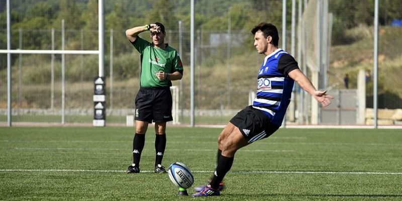 Partit de lliga DE Rugby. CR Sant Cugat-BUC. Foto: Bernat Millet.