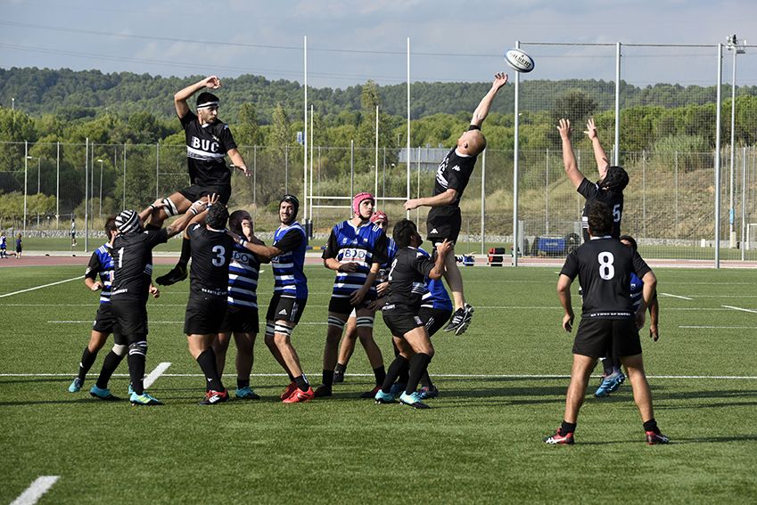 Partit de lliga DE Rugby. CR Sant Cugat-BUC. Foto: Bernat Millet.