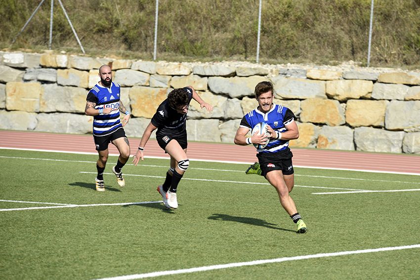 Partit de lliga DE Rugby. CR Sant Cugat-BUC. Foto: Bernat Millet.