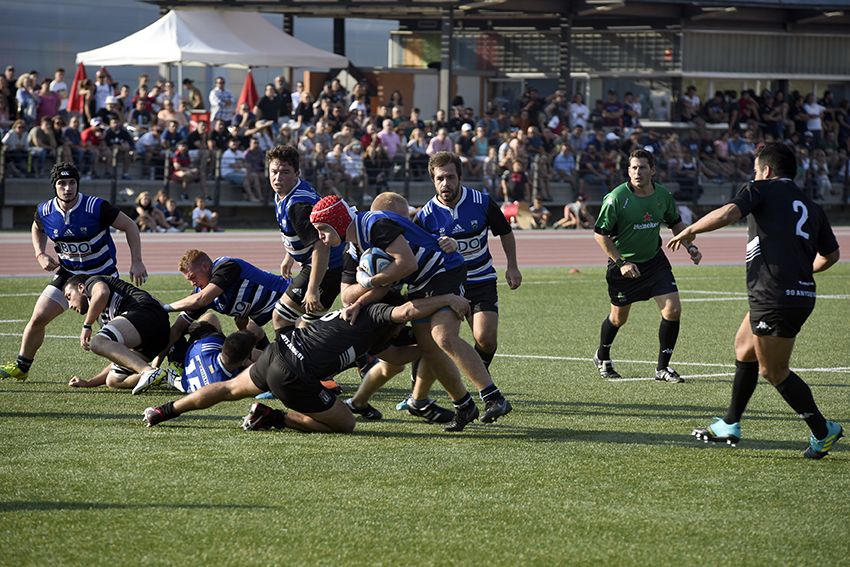 Partit de lliga DE Rugby. CR Sant Cugat-BUC. Foto: Bernat Millet.