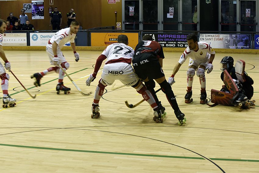 Partit de lliga de Hoquei patins masculi. PHC Sant Cugat - Reus Deportiu. Foto: Bernat Millet