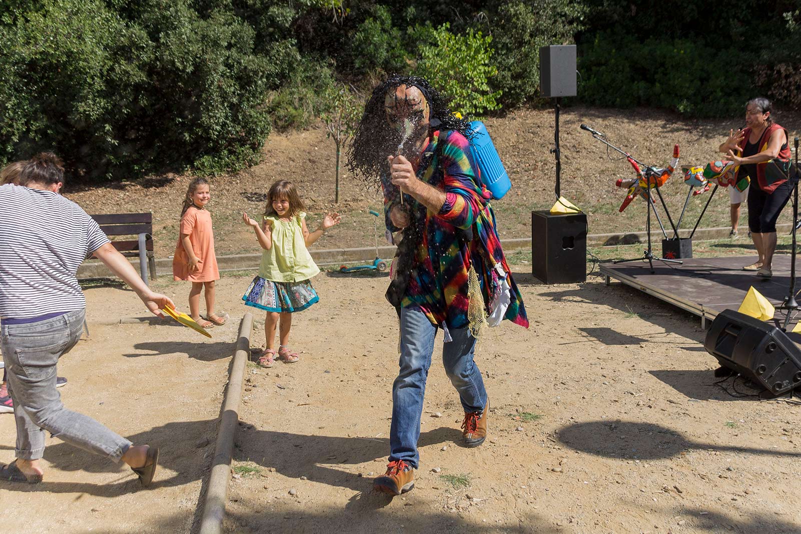 Actes a La Floresta per commemorar l'1-O. FOTO: Paula Galván