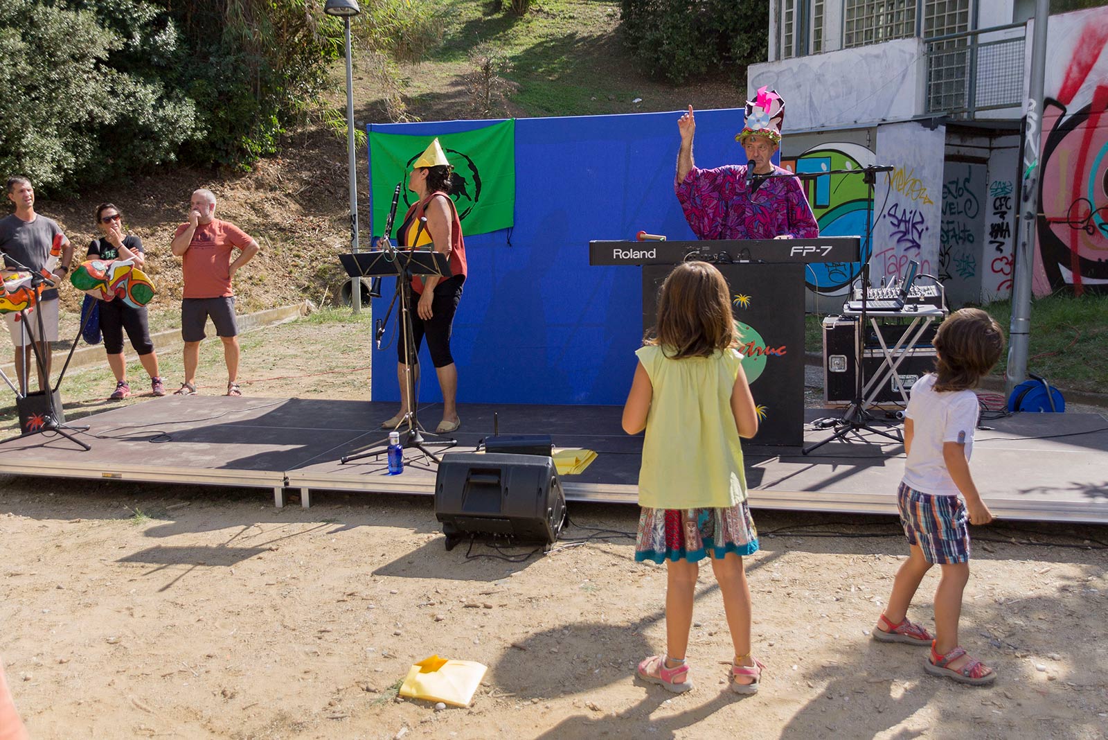 Actes a La Floresta per commemorar l'1-O. FOTO: Paula Galván