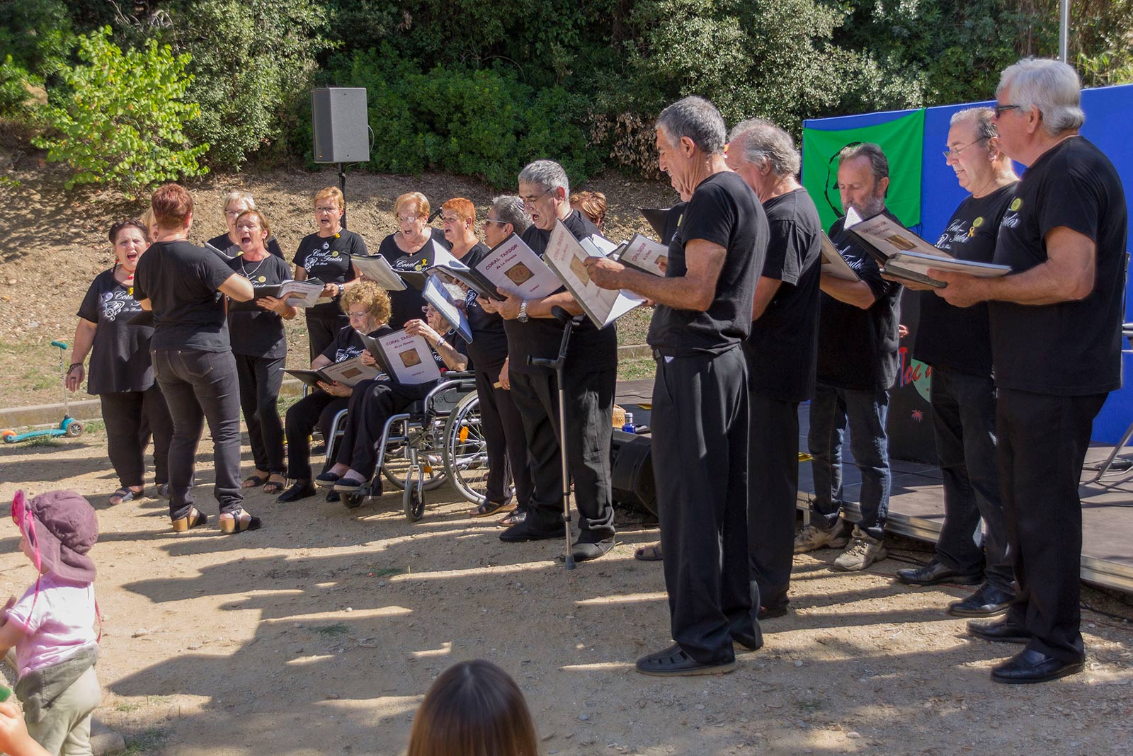 Actes a La Floresta per commemorar l'1-O. FOTO: Paula Galván
