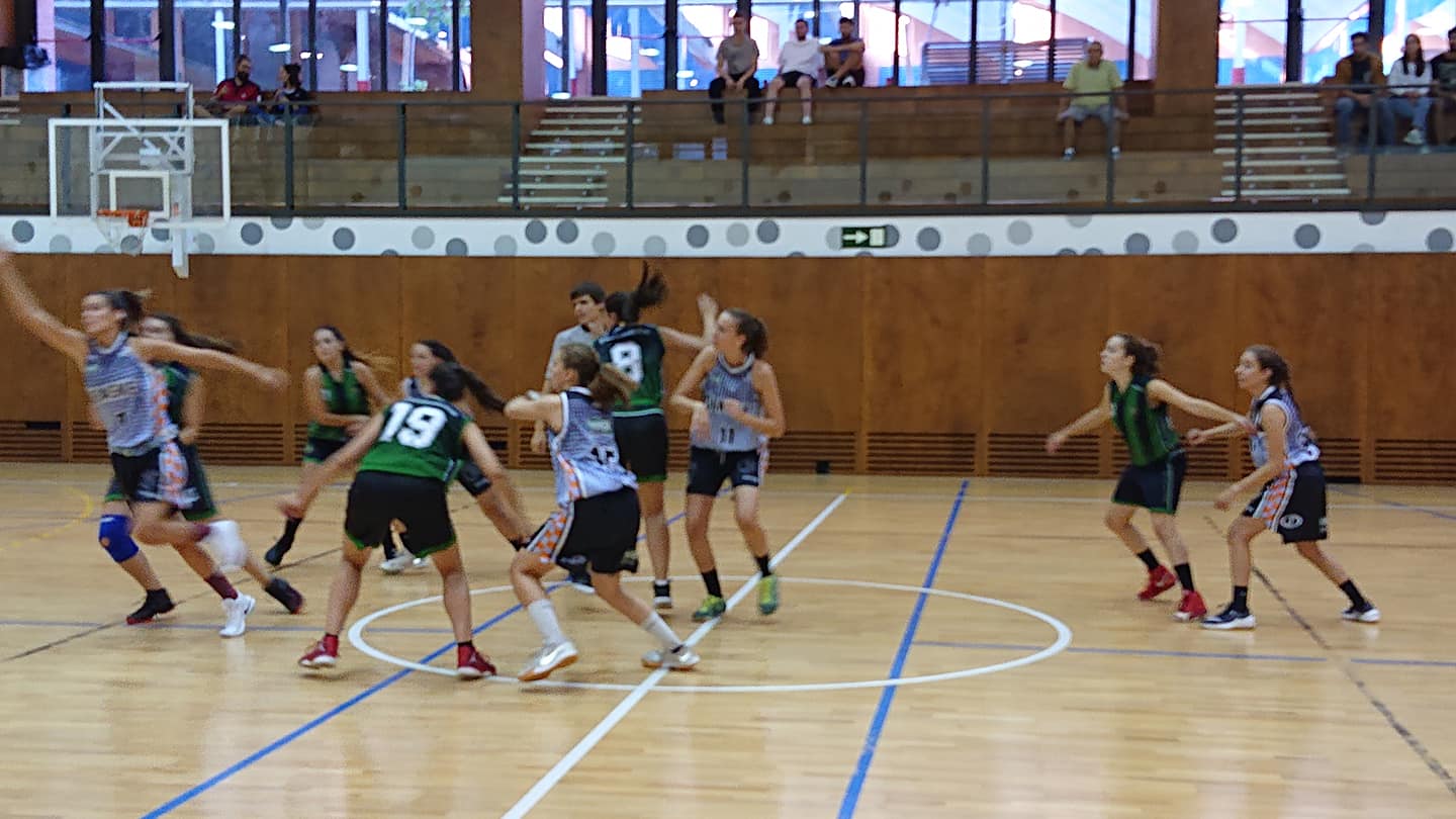 Partit entre el CB Pedagogium i el Qbasket Sant Cugat femení. FOTO: Facebook CB Pedagogium