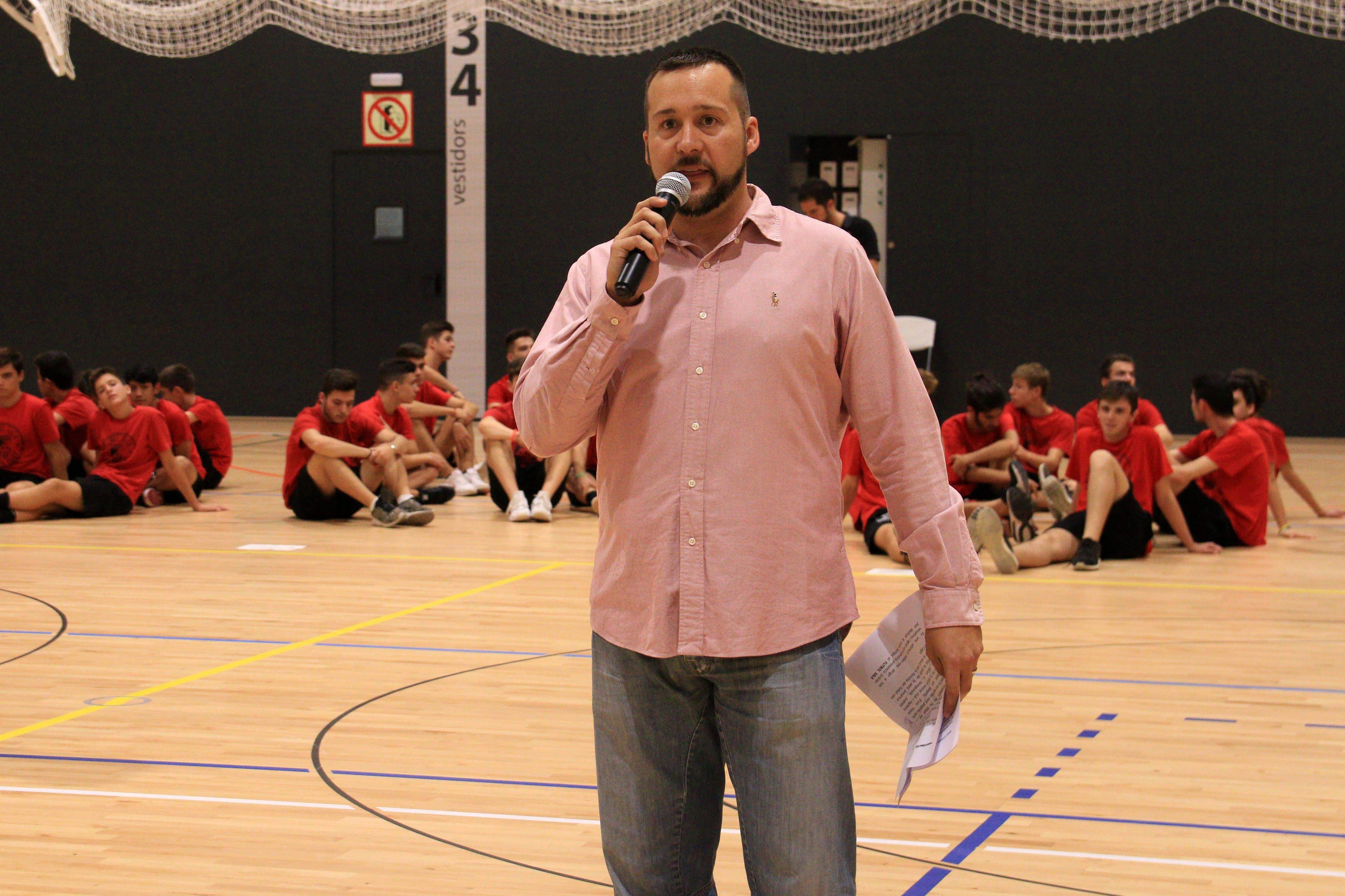 Jordi Palau, president del Futbol Sant Cugat, en la presentació del 2017. FOTO: Lali Álvarez