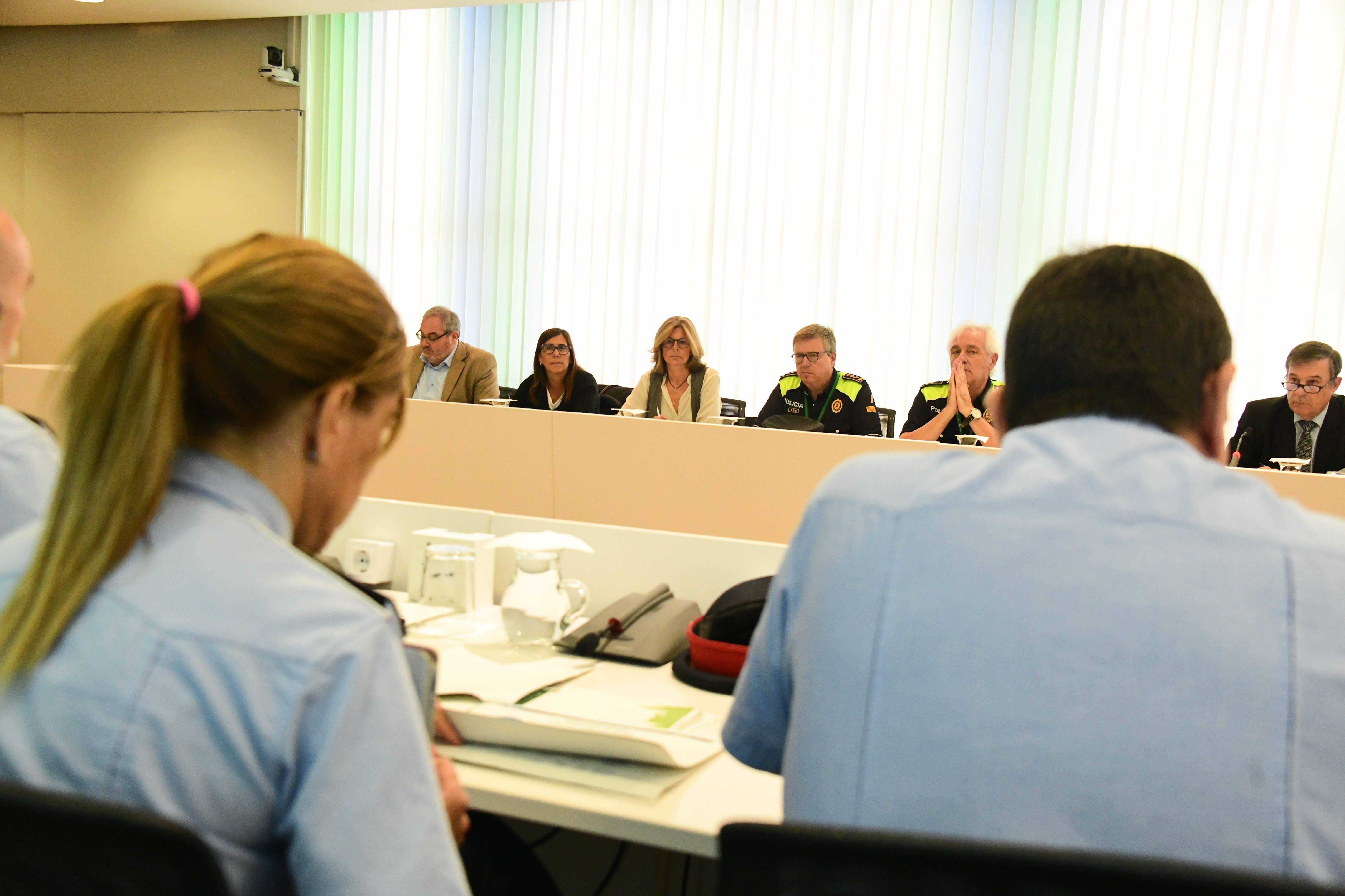 Moment de la reunió de la Junta Local de Seguretat. FOTO: Localpres