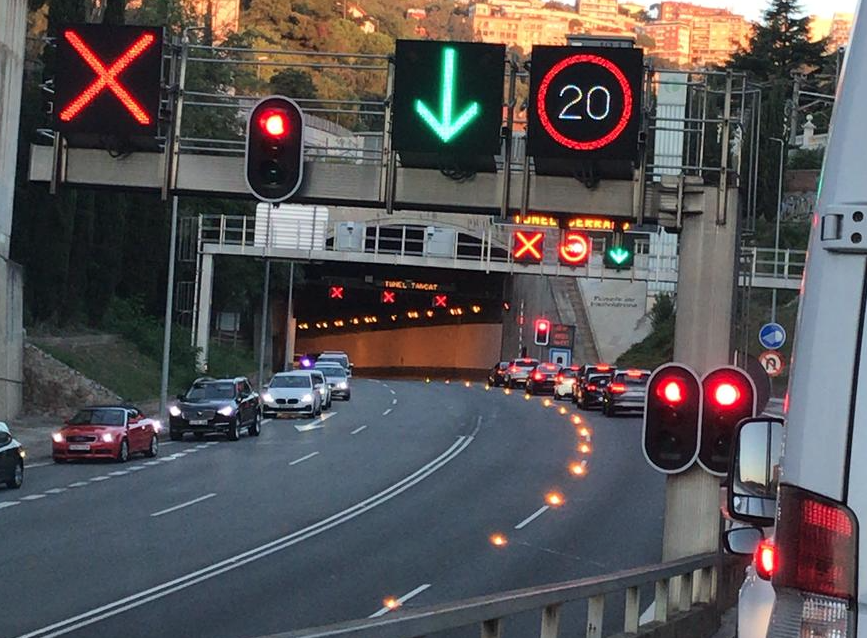 Els Túnels estan tallats al trànsit FOTO: Cedida