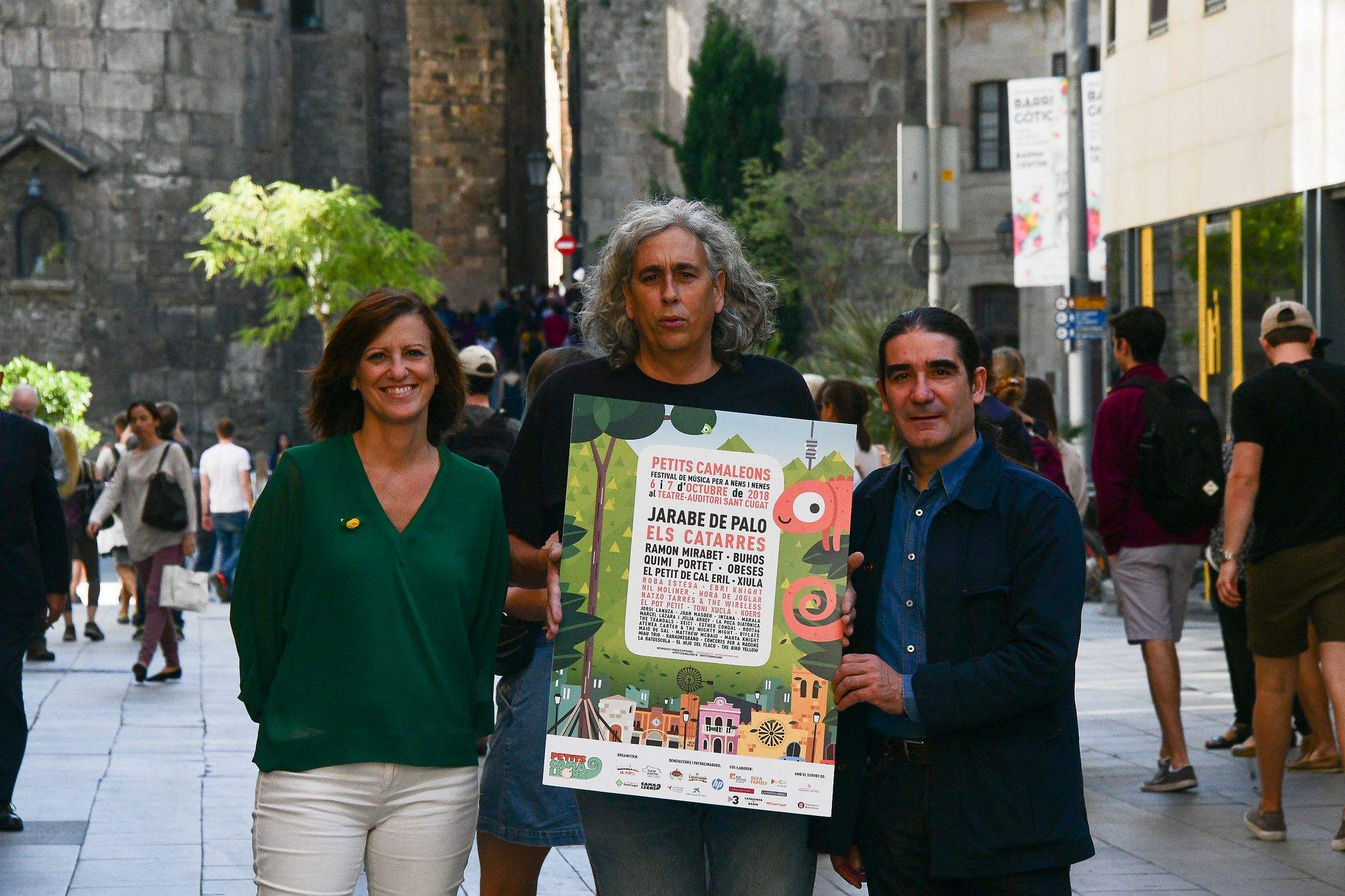 Solanellas, Puig i Tugas durant la presentació FOTO: Localpres 