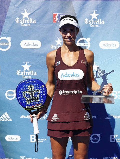 Marta Marrero, després de vèncer la final. FOTO: World Padel Tour