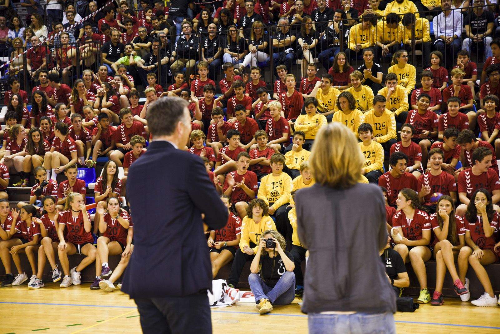 Presentació dels equips del ClubHandbol Sant Cugat. Foto: Bernat Millet.