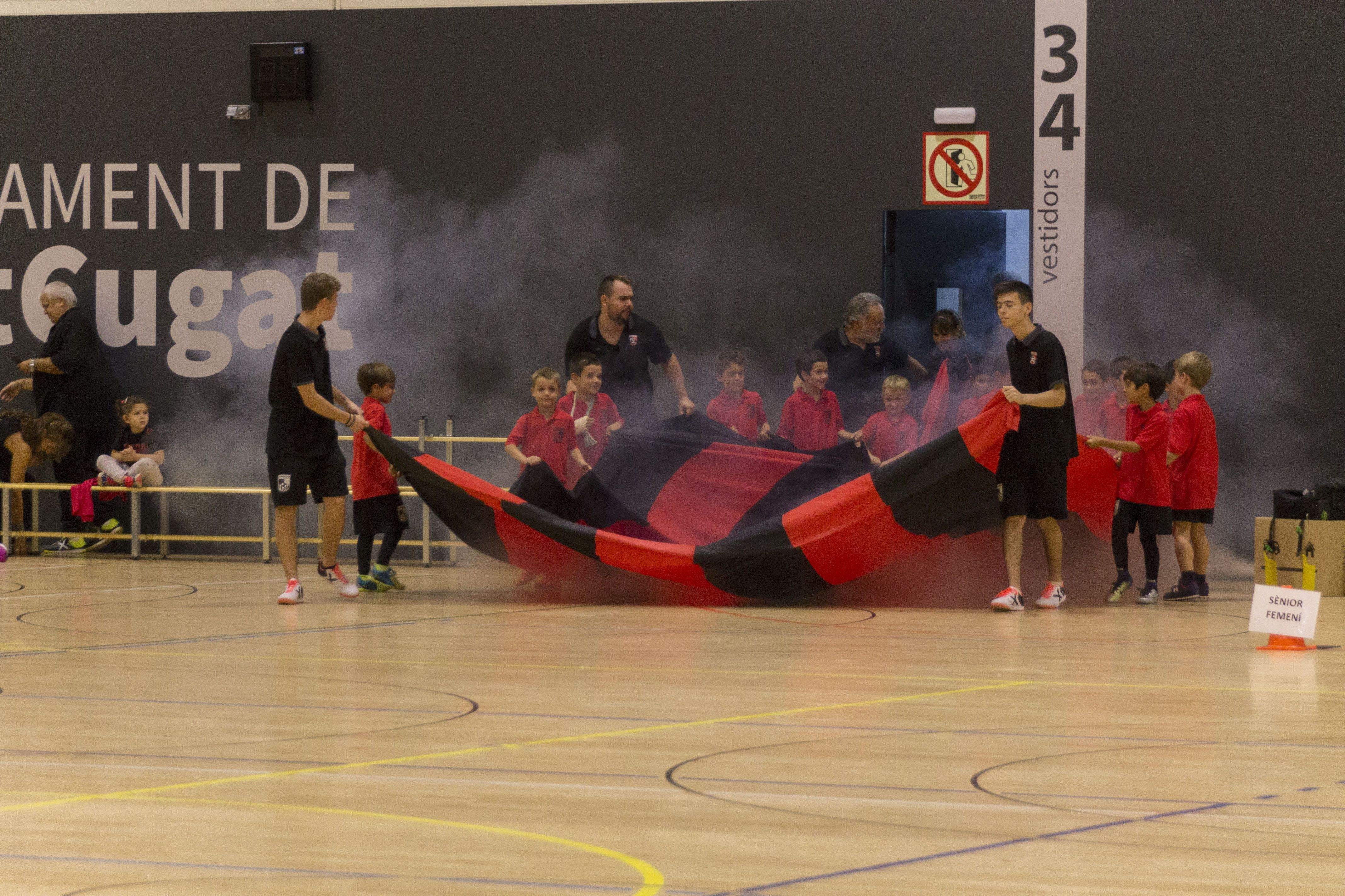 El Futbol Sala Sant Cugat ha presentat els seus 20 equips i 250 jugadors i jugadores. FOTO: Paula Galván
