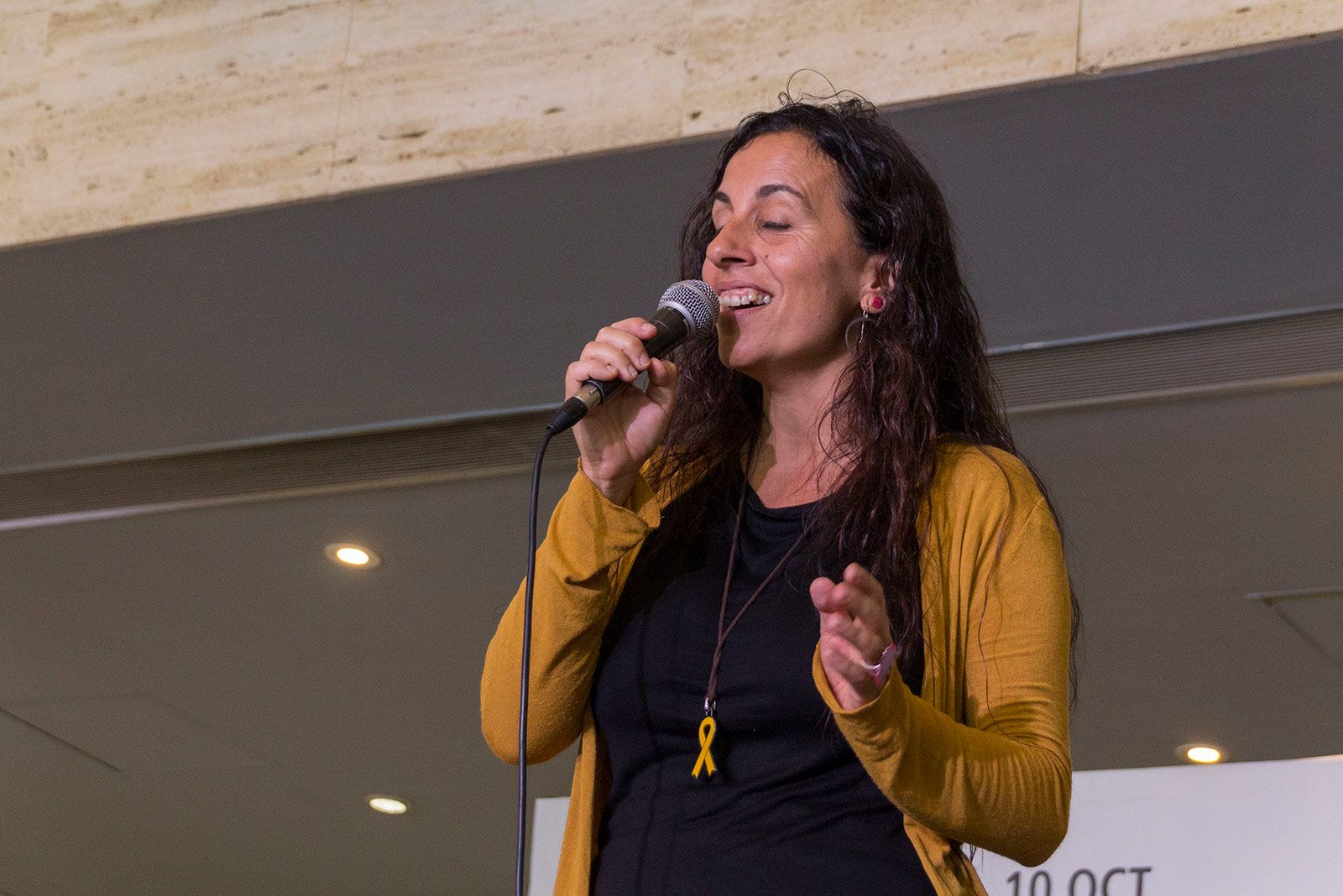 Festival de Poesia: Espectacle inaugural  'Contra el caire del temps. Homenatge a Montserrat Abelló'. FOTO: Paula Galván