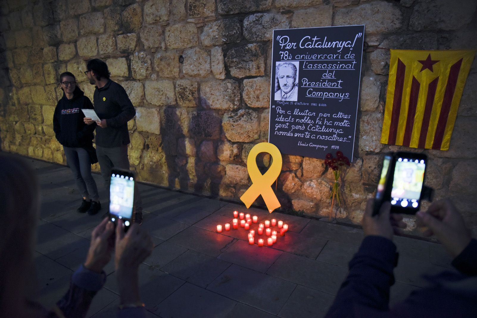Homenatge santcugatenc a Lluís Companys. FOTO: Bernat Millet