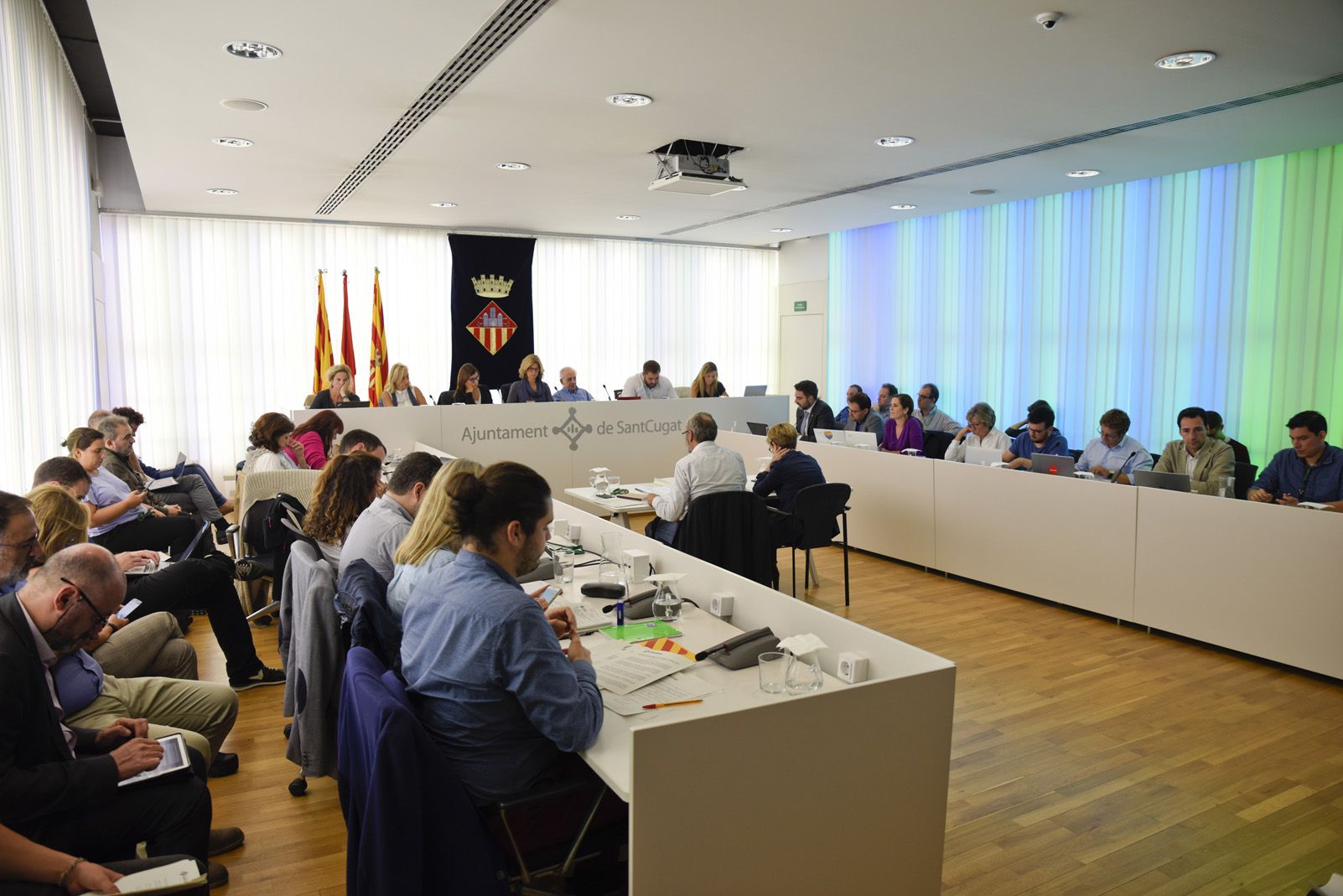 ple municipal del mes d'octubre a Sant Cugat. FOTO: Bernat Millet