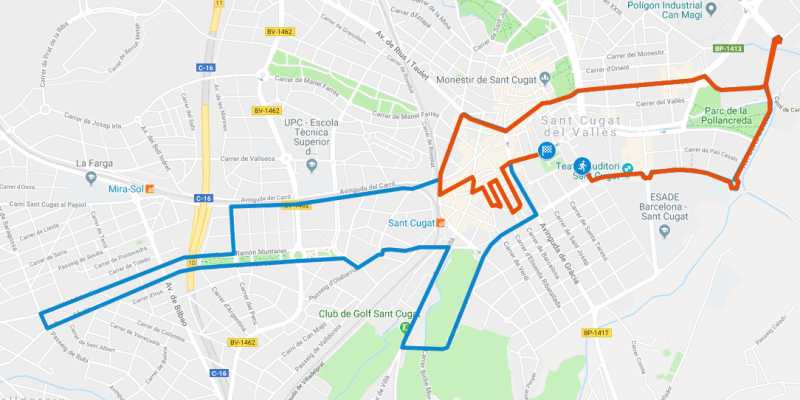 Mapa amb carrers afectats. FOTO: DiR