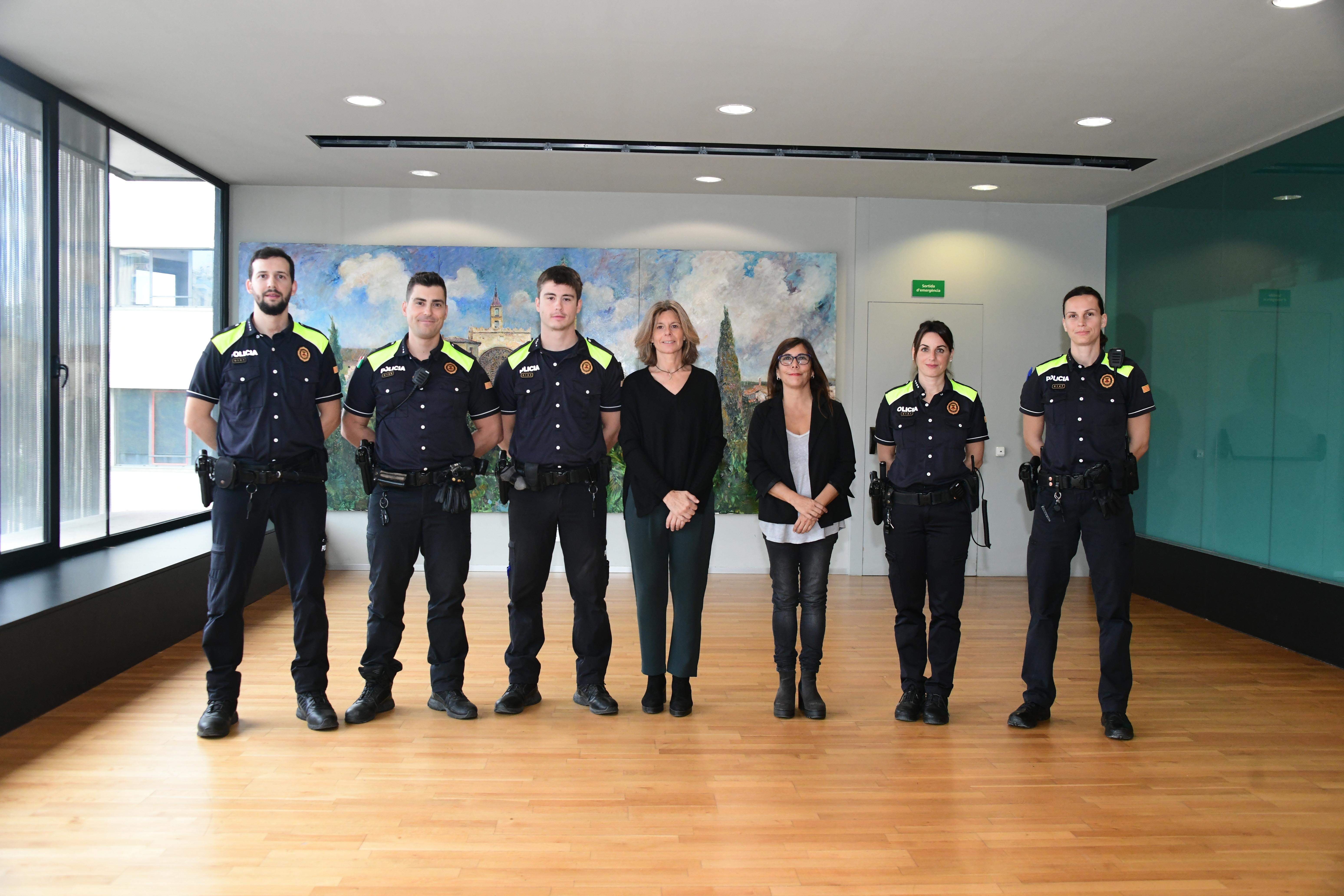 Els nous agents de la Policia Local. FOTO: Localpres