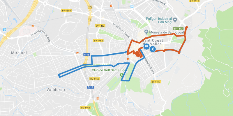 La cursa es farà íntegrament al terme municipal de Sant Cugat.