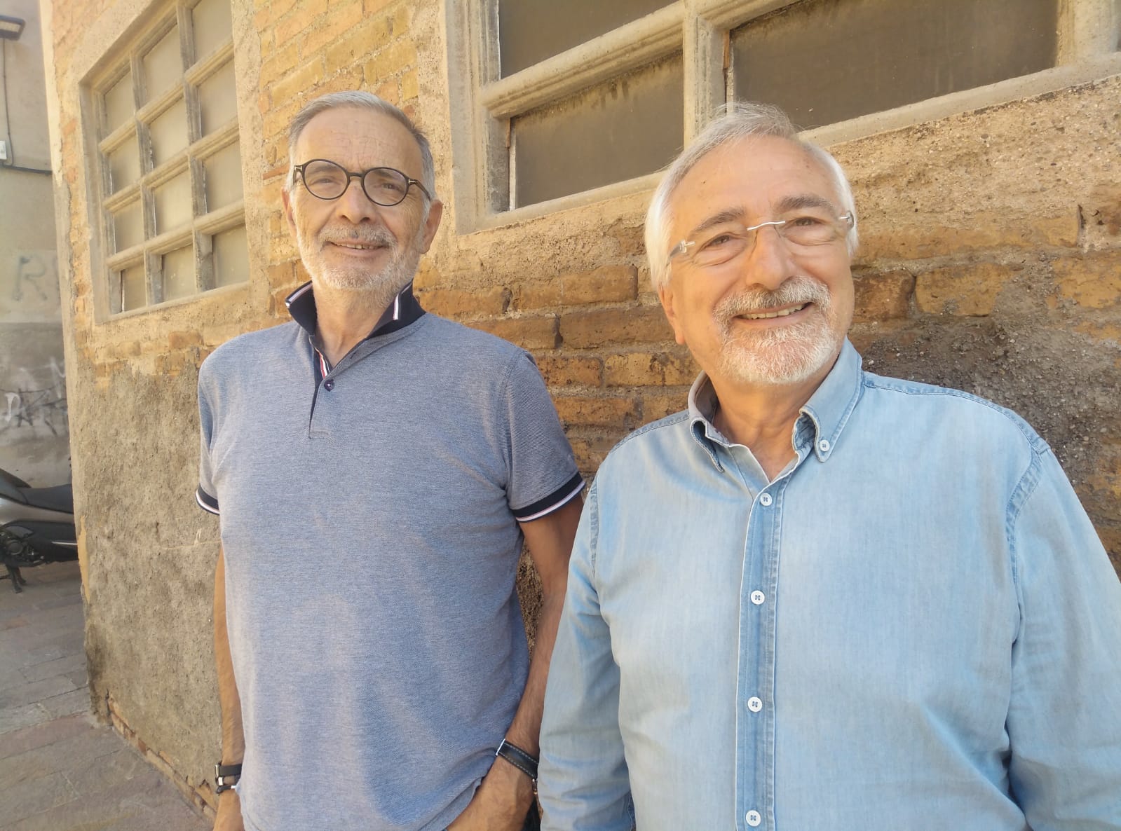 Paco López i Josep Maria Bové, de la Plataforma de Pensionistes. FOTO: TOT Sant Cugat