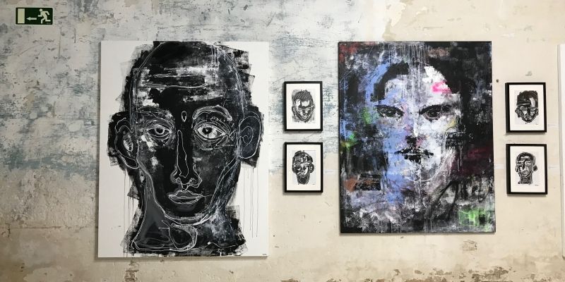 Algunes de les obres de Muñoz. FOTO: Cedida