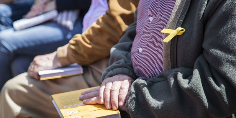 Presentació del llibre 'Jo també porto el llaç gro', de Maria Xinxó. FOTO: Ángel Bravo