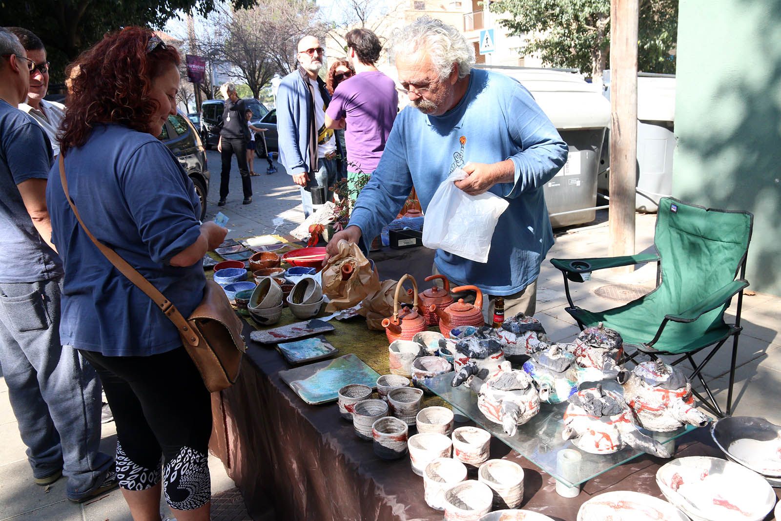 Fira d'intercanvi de plantes a La Floresta. Foto: Lali Álvarez