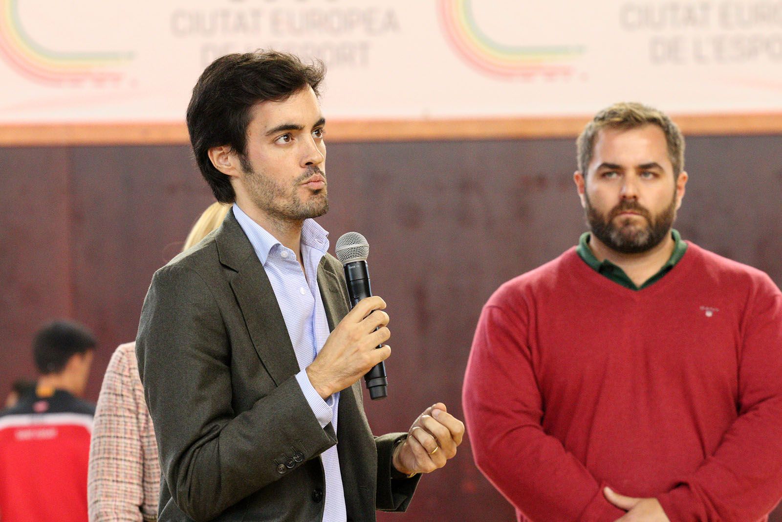 Presentació de les seccions de bàsquet i tennis taula de la UESC. Foto: Lali Álvarez